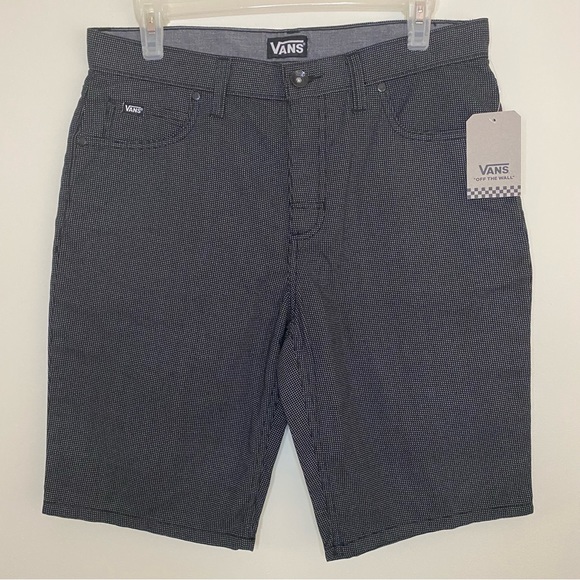 NWT Vans Black Gray Geo D-K Skater Shorts Men’s Size 30 Regular - Picture 1 of 13